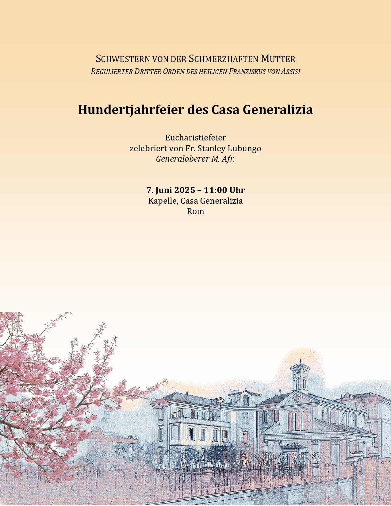 Hundertjahrfeier des Casa Generalizia