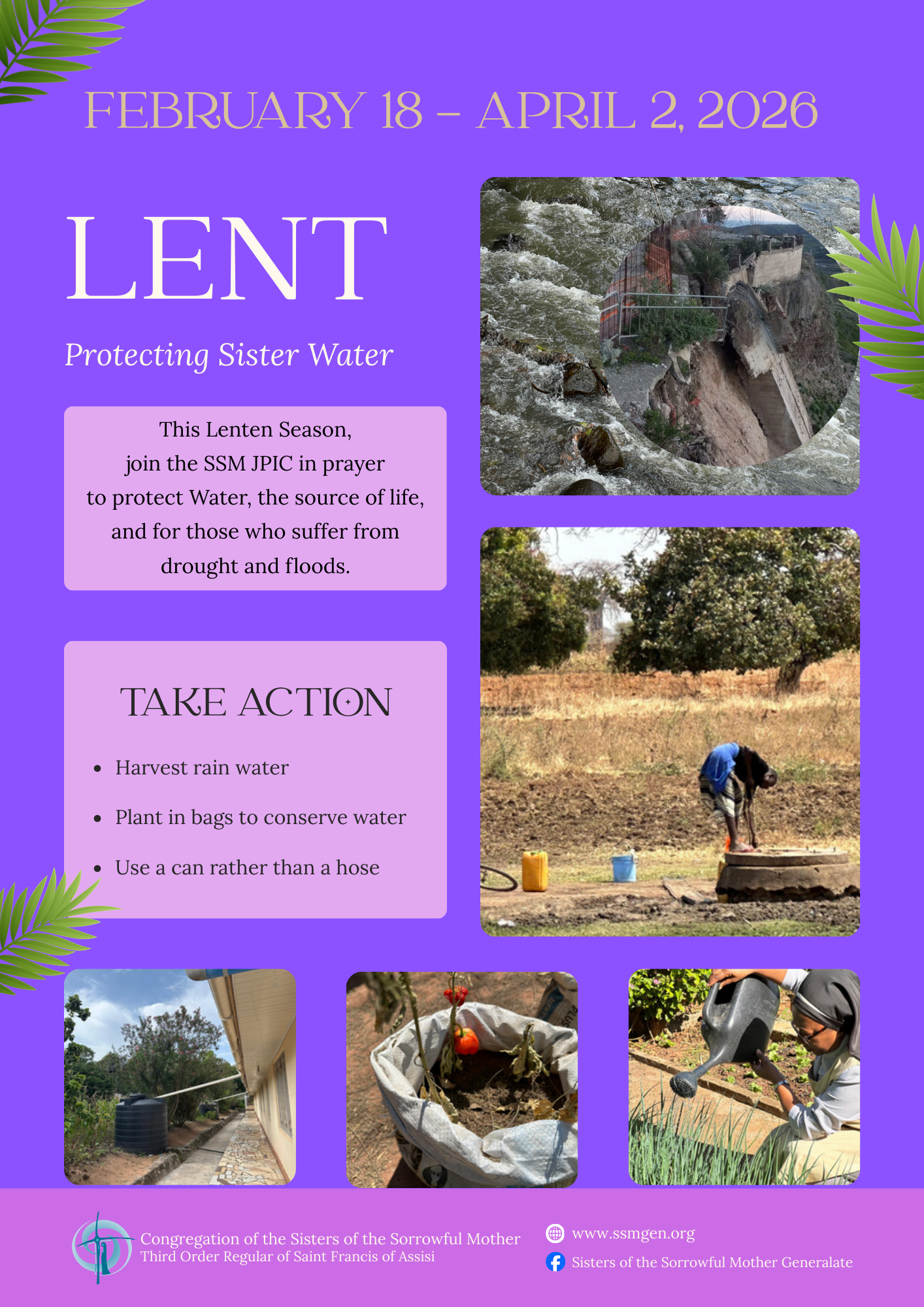 Lent. Protecting Sister Water