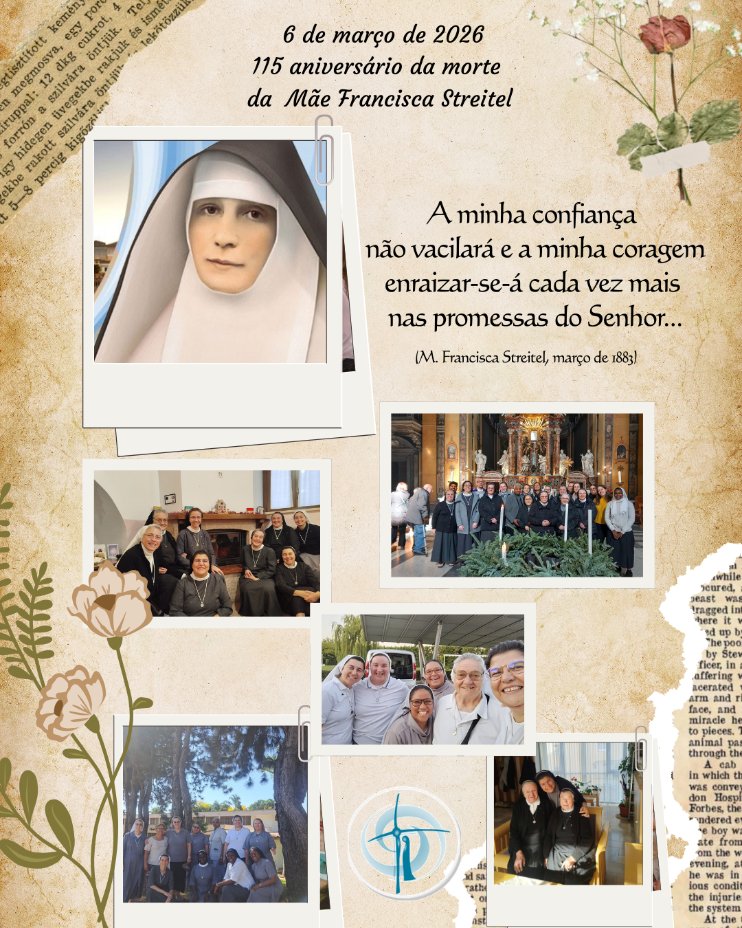 115 aniversário da morte da Mãe Francisca Streitel