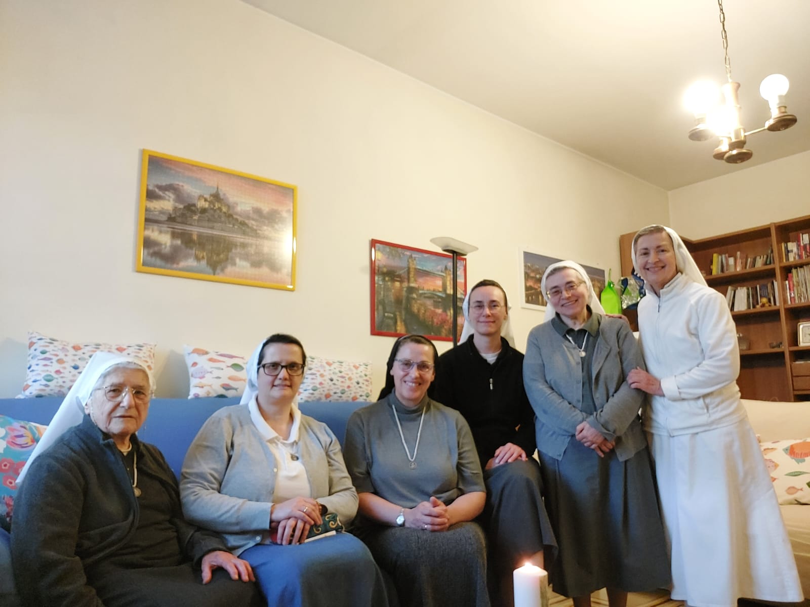 Kanonische Visitation in der Gemeinde Sacra Famiglia, Capannelle, Italien