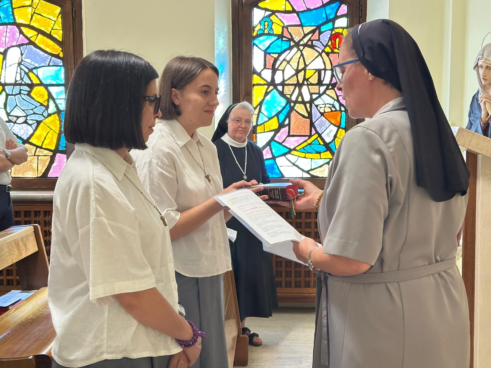 Giulia and Maria Luisa enter the Novitiate – Castel S. Elia, Italy, September 12, 2026